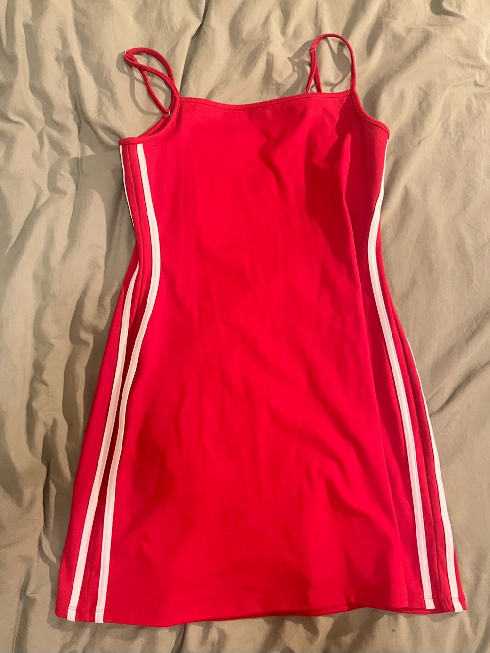 Wild Fable Red and white striped athletic mini dress